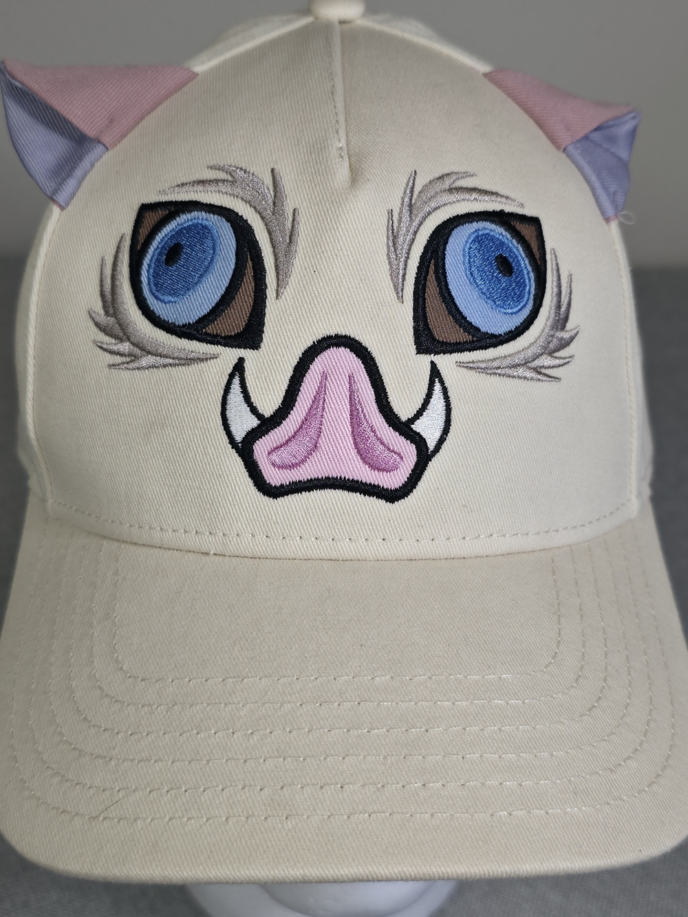 Demon Slayer Inosuke Cosplay Snapback Hat - Picture 3 of 8